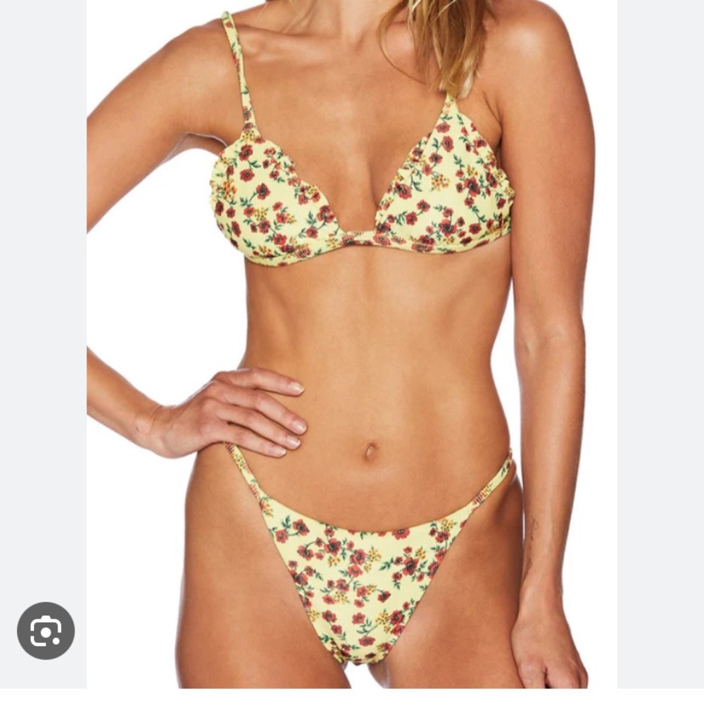 Beach Riot Bikini in California Buttercup